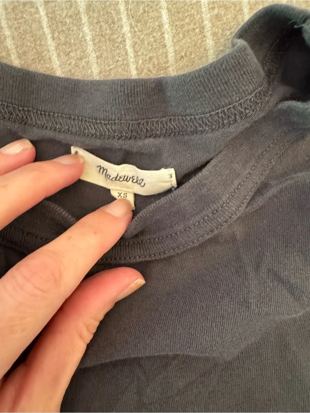 Madewell Black Graphic Crewneck Tee with White Desert Print - Picture 2 of 2